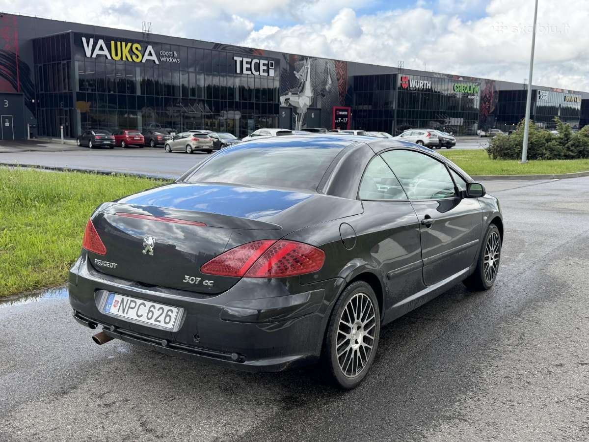 Kabrioleto Peugeot 307cc nuoma - nuotraukos Nr. 7