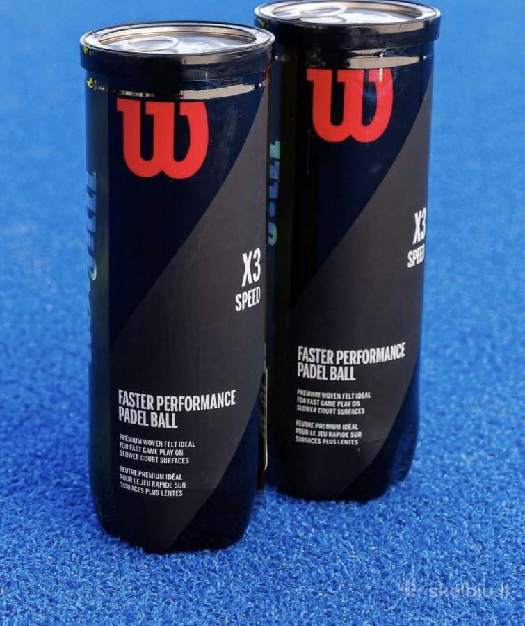 Nauji Wilson X3 padelio kamuoliukai, 10 dėžučių