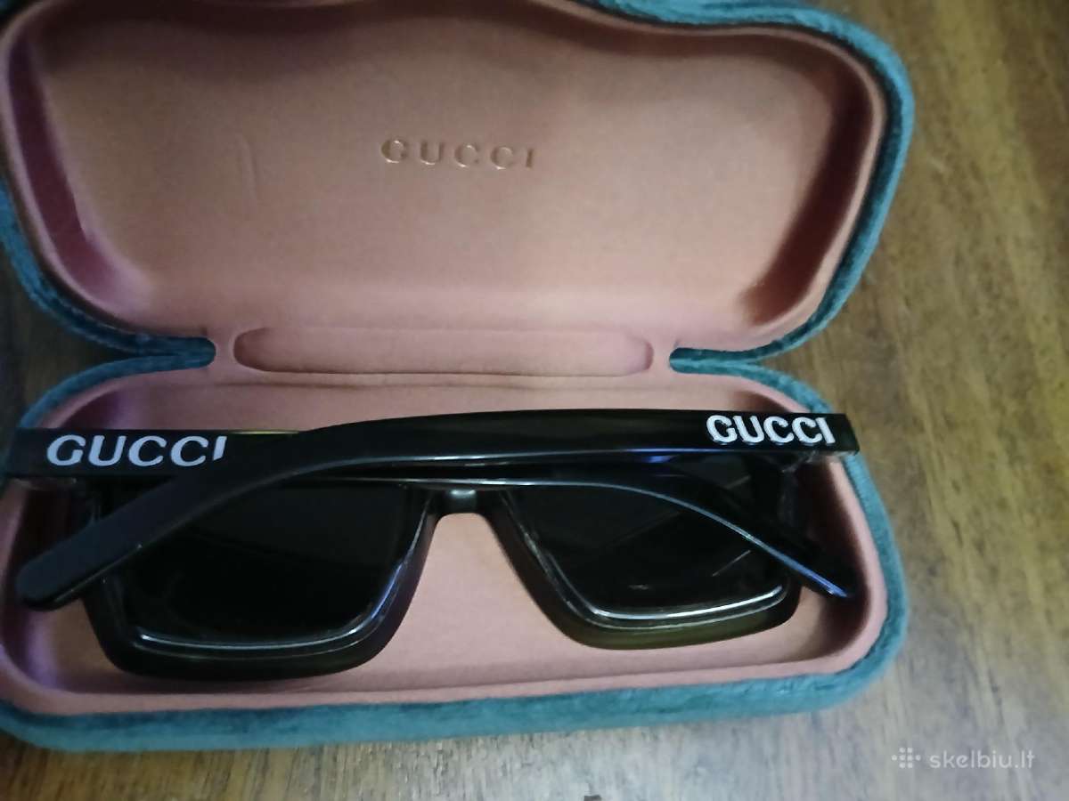 Gucci akiniai nuo saulės su originaliu dėklu