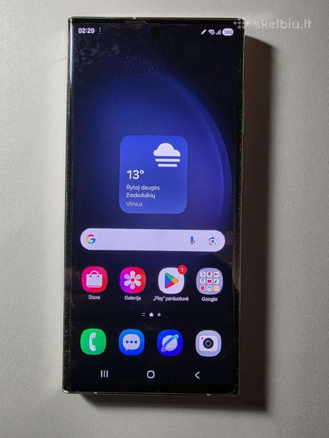 Samsung Galaxy S23 ultra ekspozicinis naujas