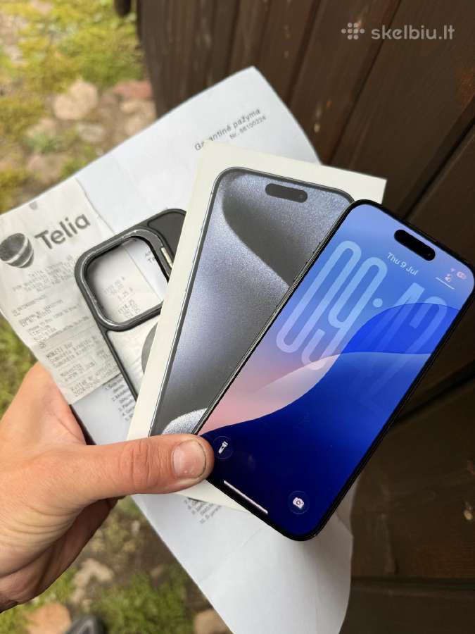 iPhone 15 Pro Nauja Baterija