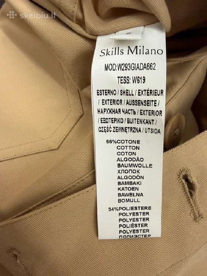 Stilingas naujas itališkas Skills Milano švarkas - nuotraukos Nr. 12