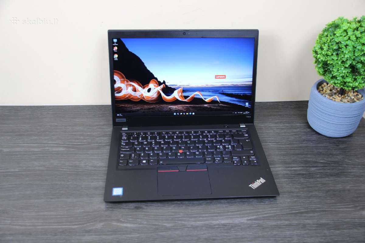 Lenovo T490s 16gb i5 sviec. klaviatura 256ssd