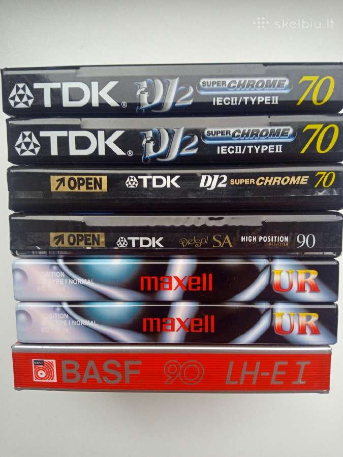 Kasetės audio naujos neišpakuotos 7 vnt. - nuotraukos Nr. 3