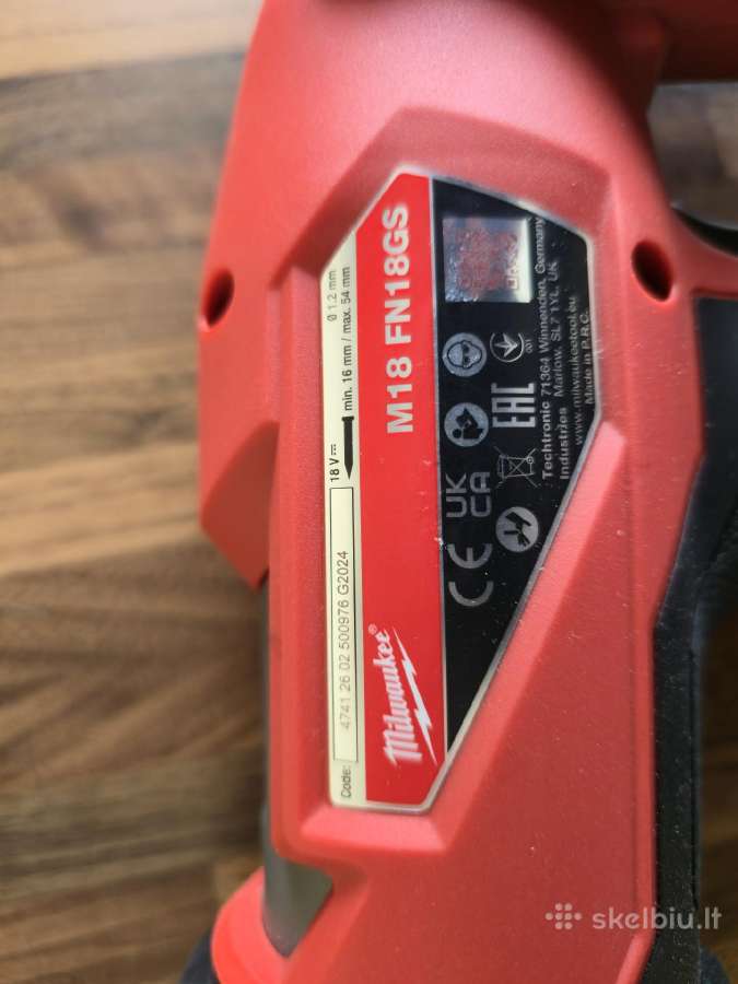Milwaukee M18 Fn18gs - nuotraukos Nr. 3
