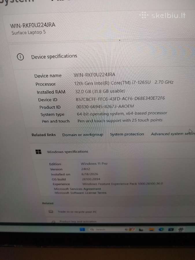 Laptop 5 /i7-1265u/32/1tb/13.5" - nuotraukos Nr. 3