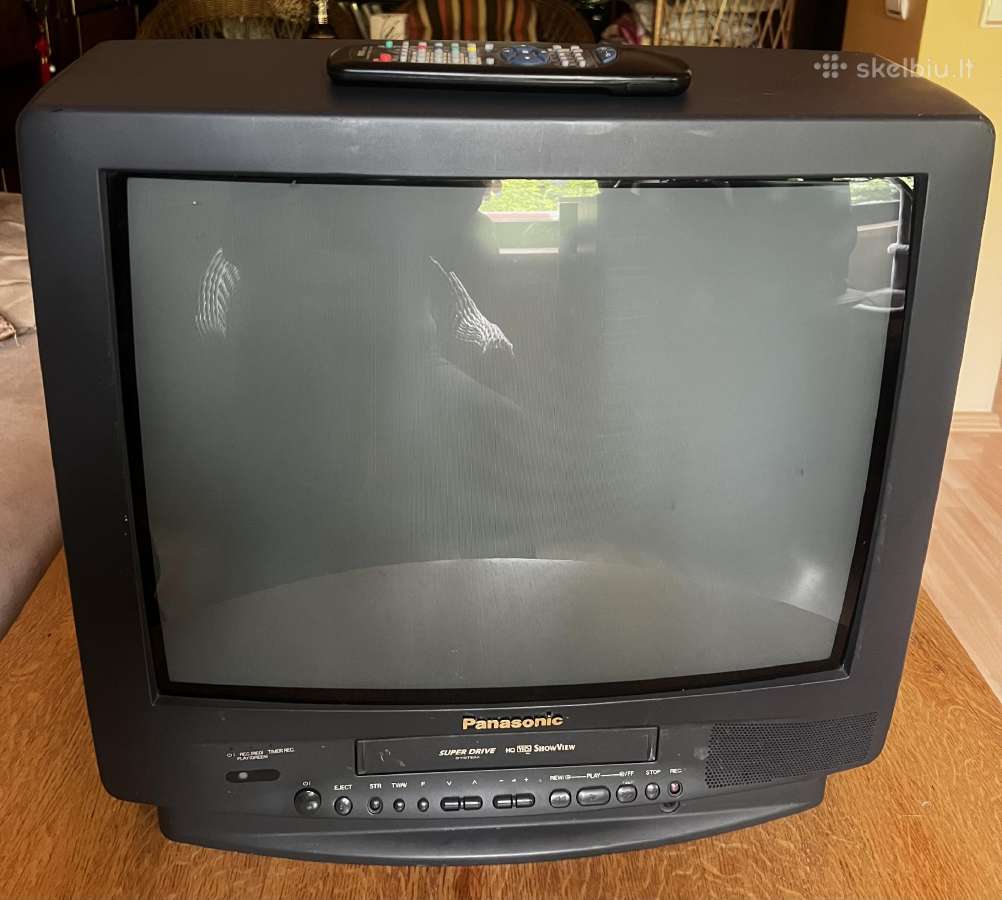 Televizorius Panasonic su videokasečių grotuvu