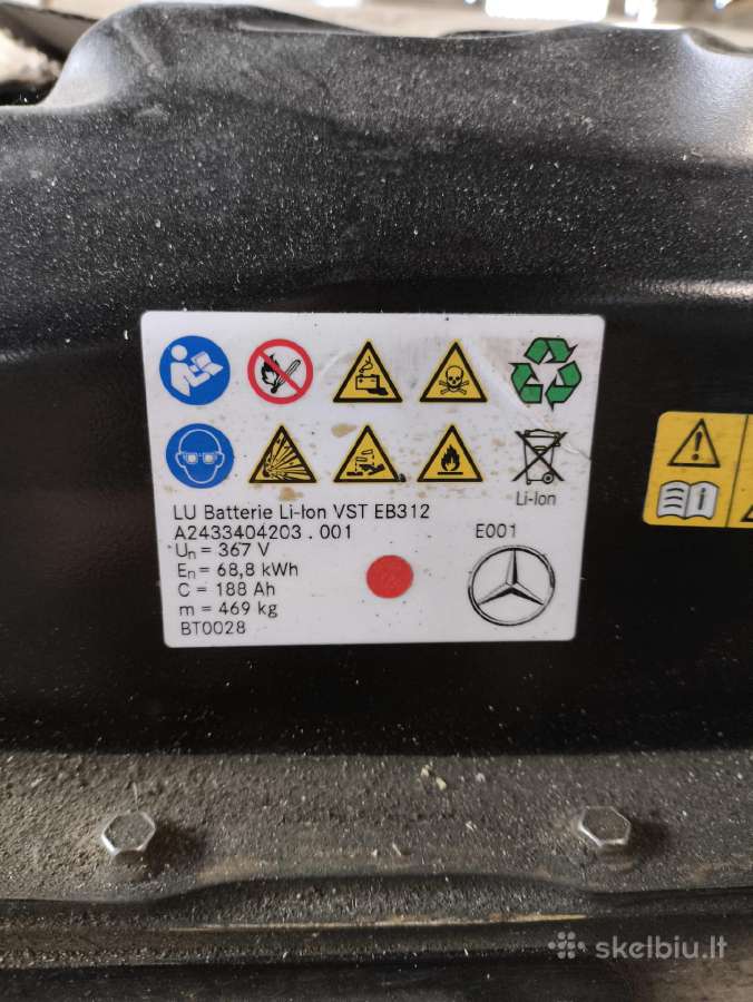 Mercedes-benz Eqa Li-ion baterijos