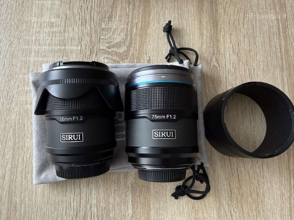 Fuji X Sirui Sniper 16mm f1.2 ir 75mm f1.2