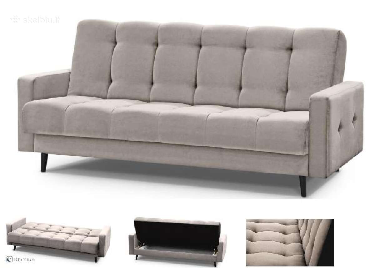 Minkšta sofa-lova „salsa“ su dėže patalynei - nuotraukos Nr. 13