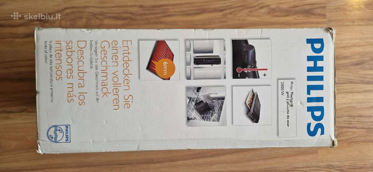 Philips grilis 2000 W – puiki būklė - nuotraukos Nr. 3