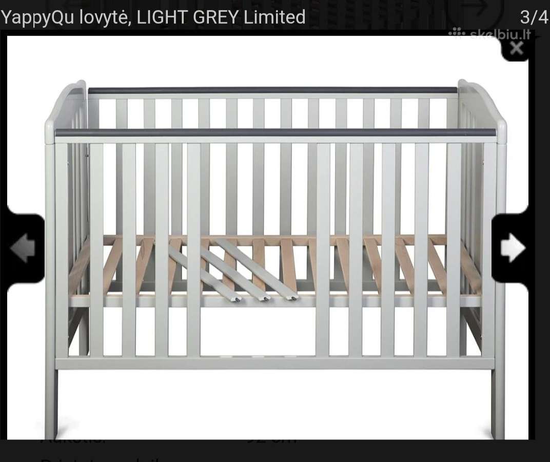 Vaikiška lovytė Yappyqu Light Grey Limited - nuotraukos Nr. 8