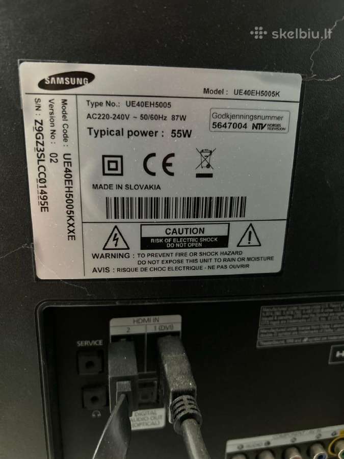 Televizorius Samsung - nuotraukos Nr. 3
