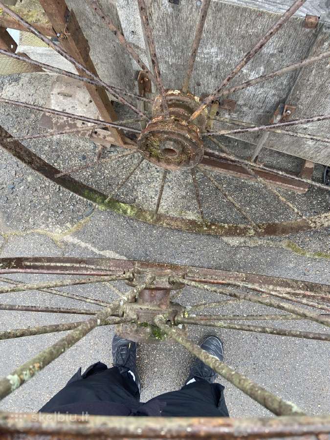 Vezimo ratai vintaziniai, 2vnt - nuotraukos Nr. 3
