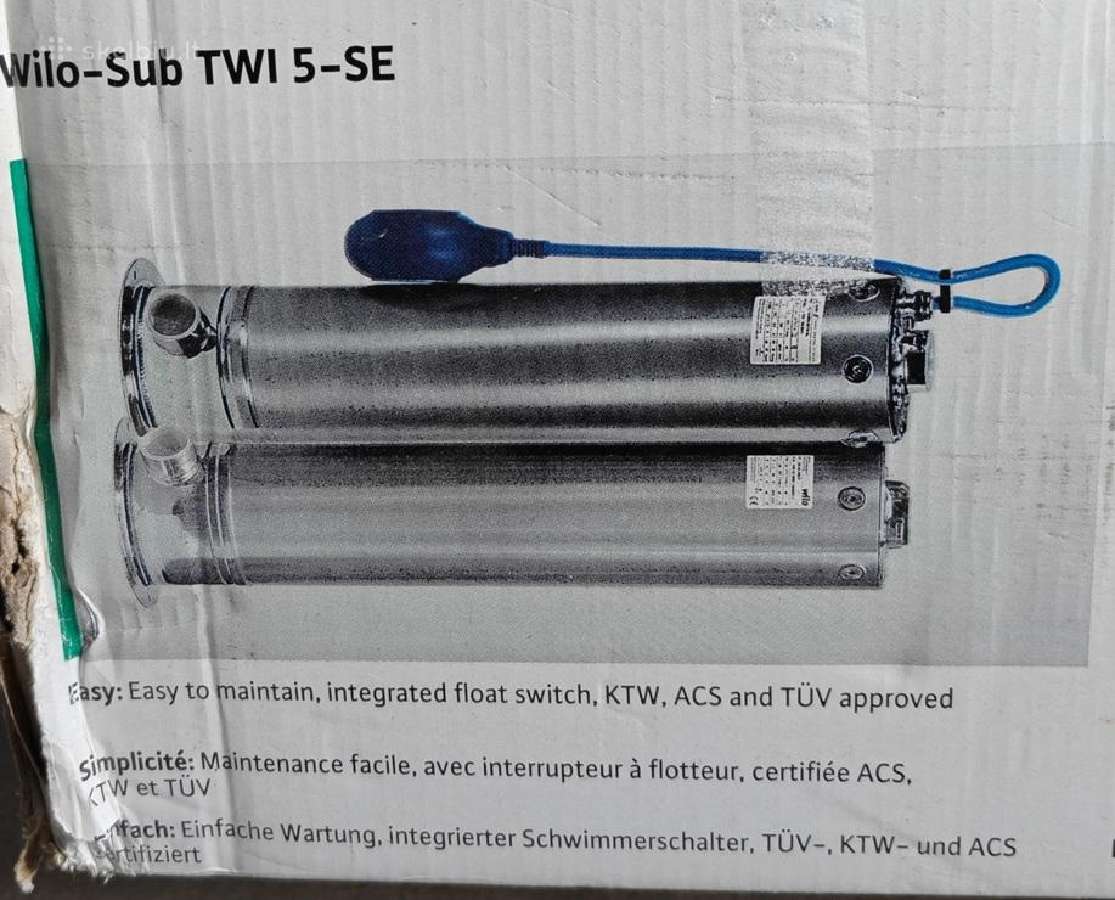 Vandens siurblys Wilo Twi-5-se-304-em - nuotraukos Nr. 5