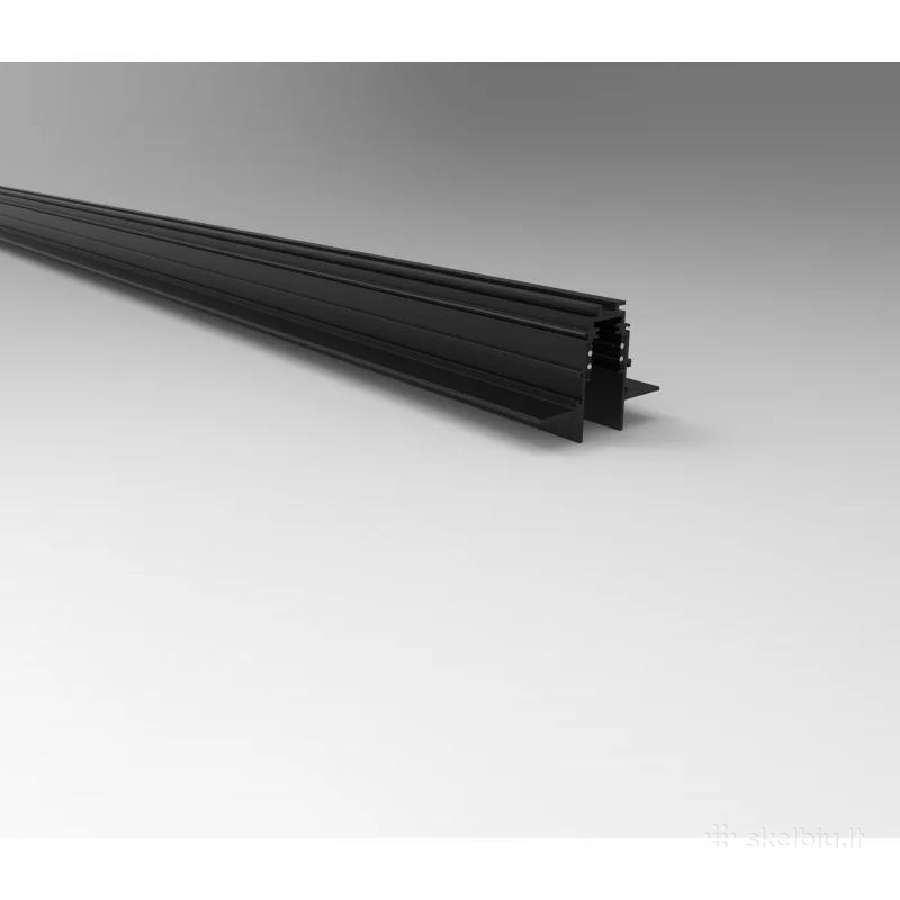 Magnetinis bėgelis, užglaistomas juodas R20-11mm 2