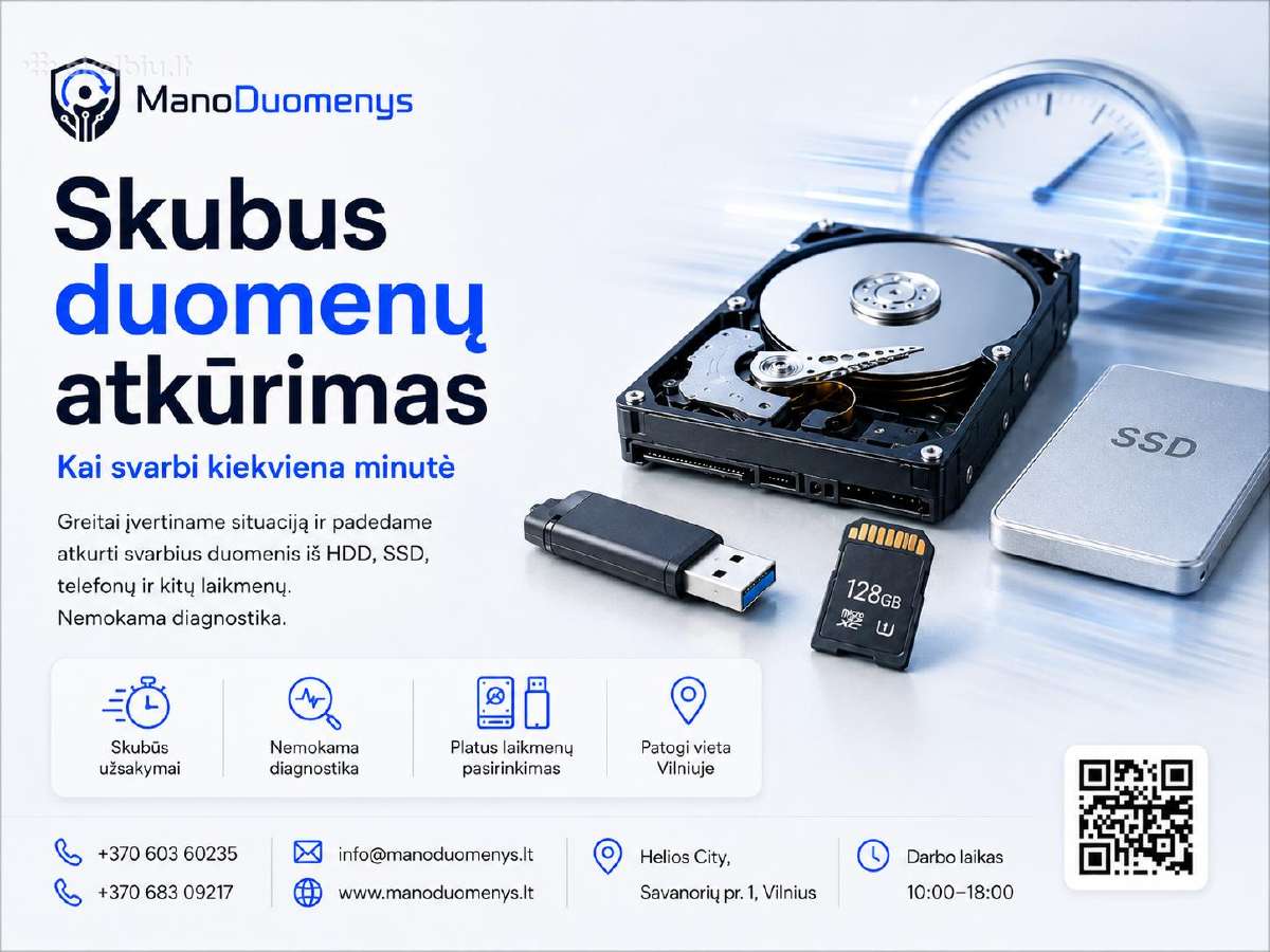 Duomenų atkūrimas iš HDD/SSD/flash/raid - nuotraukos Nr. 3