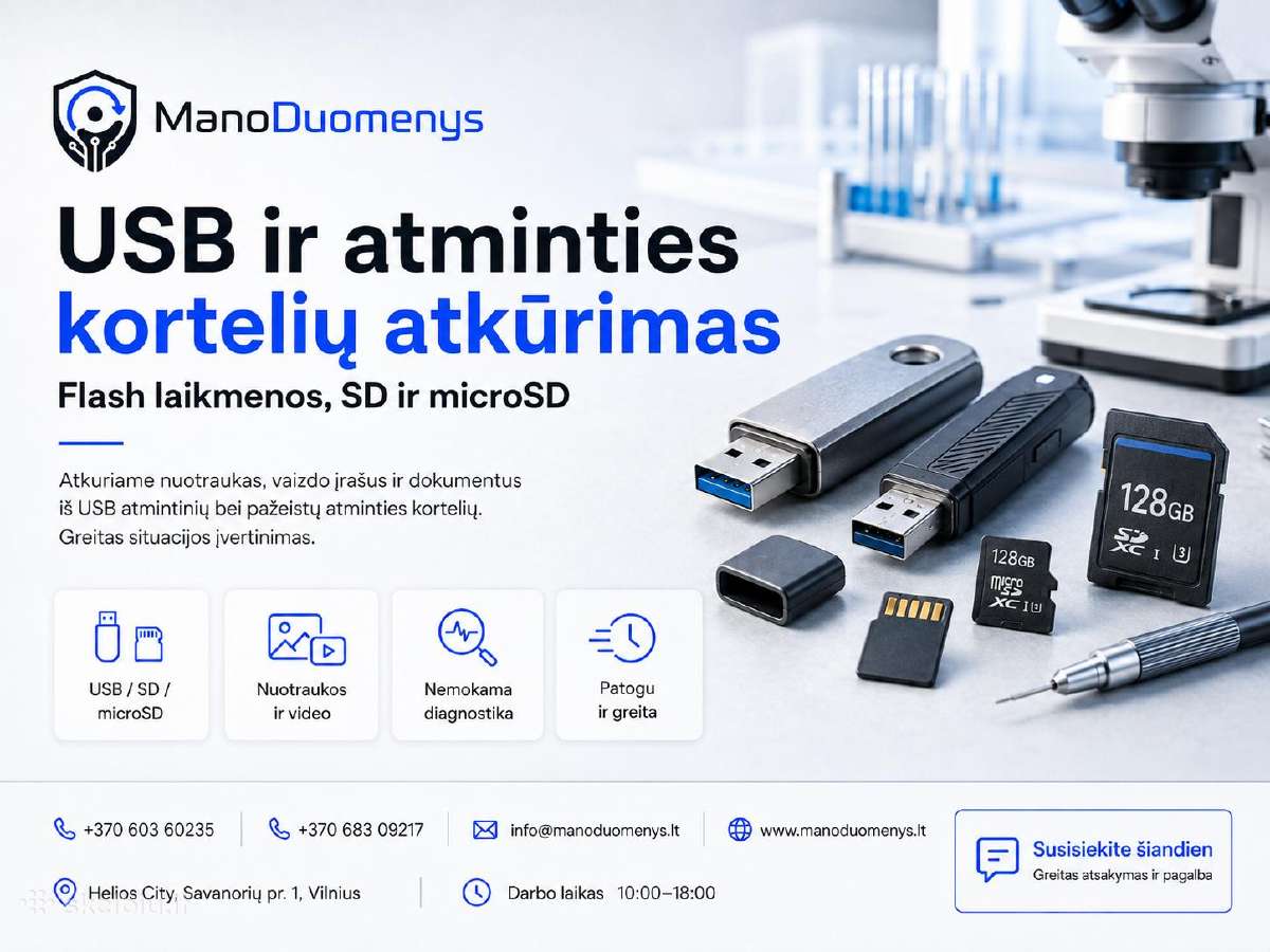 Duomenų atkūrimas iš HDD/SSD/flash/raid - nuotraukos Nr. 5