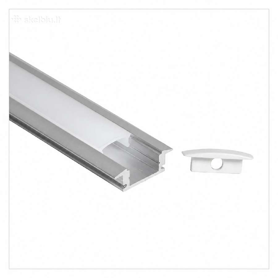 LED profilis su skaidriu sklaidytuvu, įleidžiamas