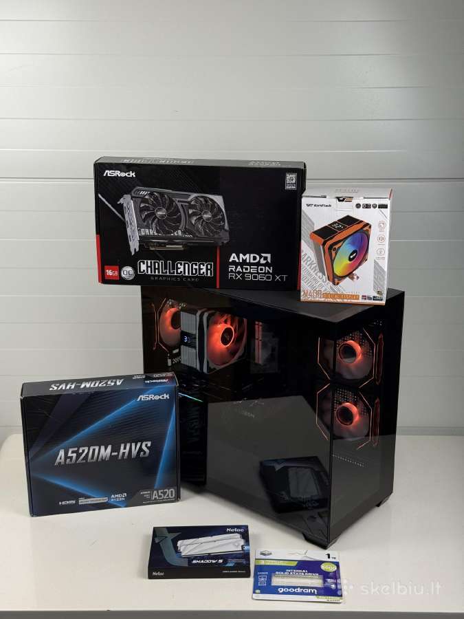 Stacionarus Kompiuteris Rx9060xt16gb Ryzen 7 5700x