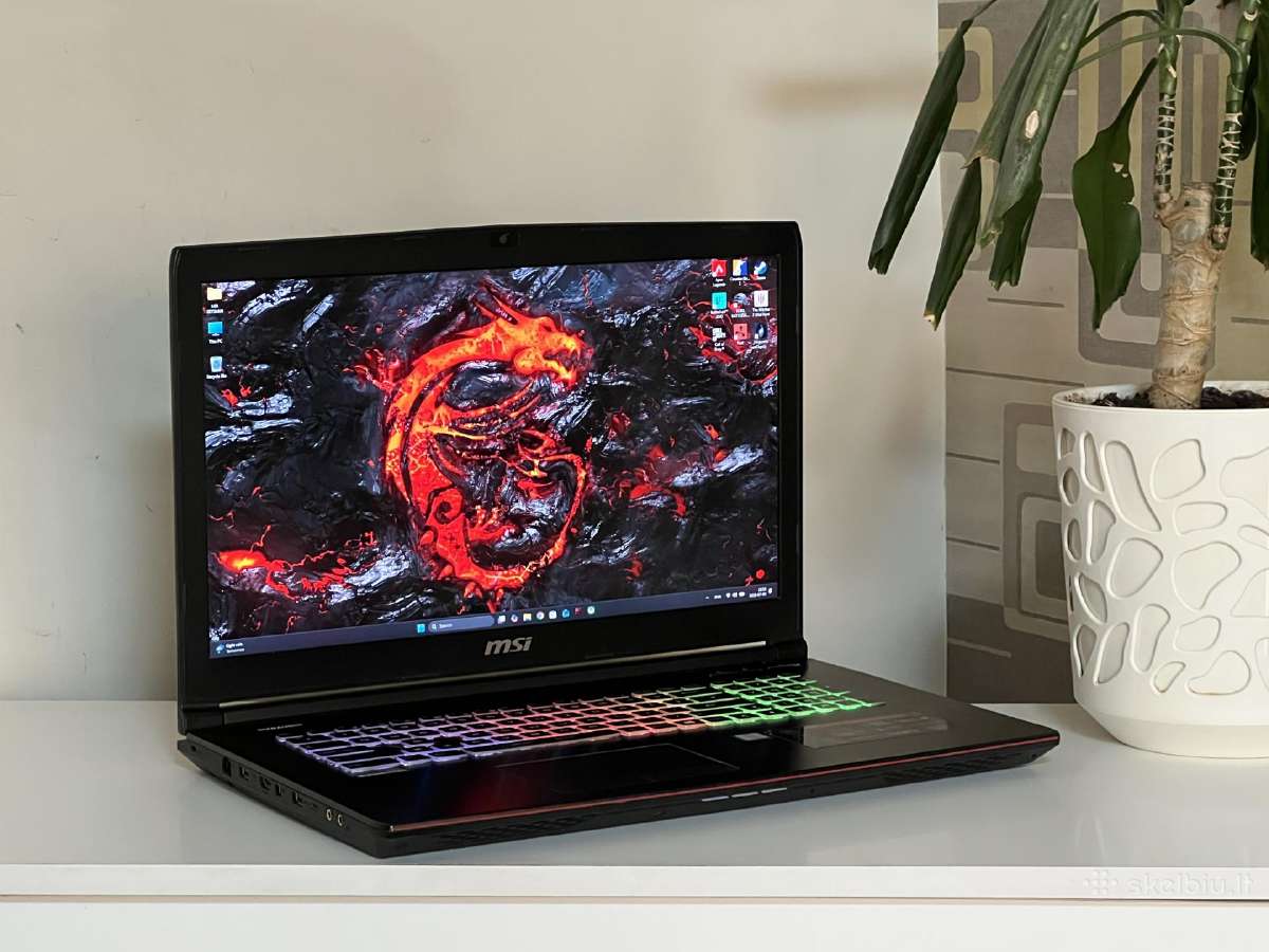 Parduodamas Msi Ge73vr su Gtx 1070, I7, 120hz.