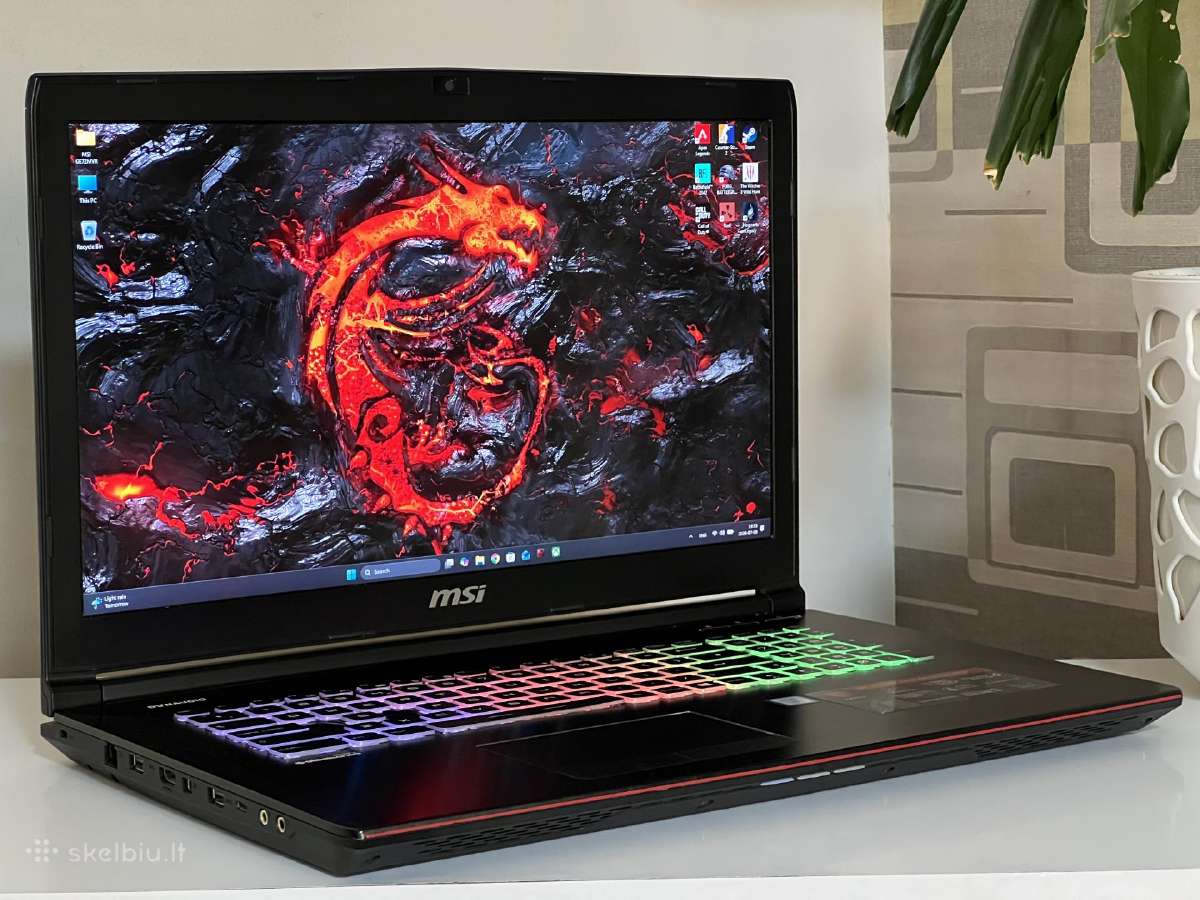 Parduodamas Msi Ge73vr su Gtx 1070, I7, 120hz. - nuotraukos Nr. 2