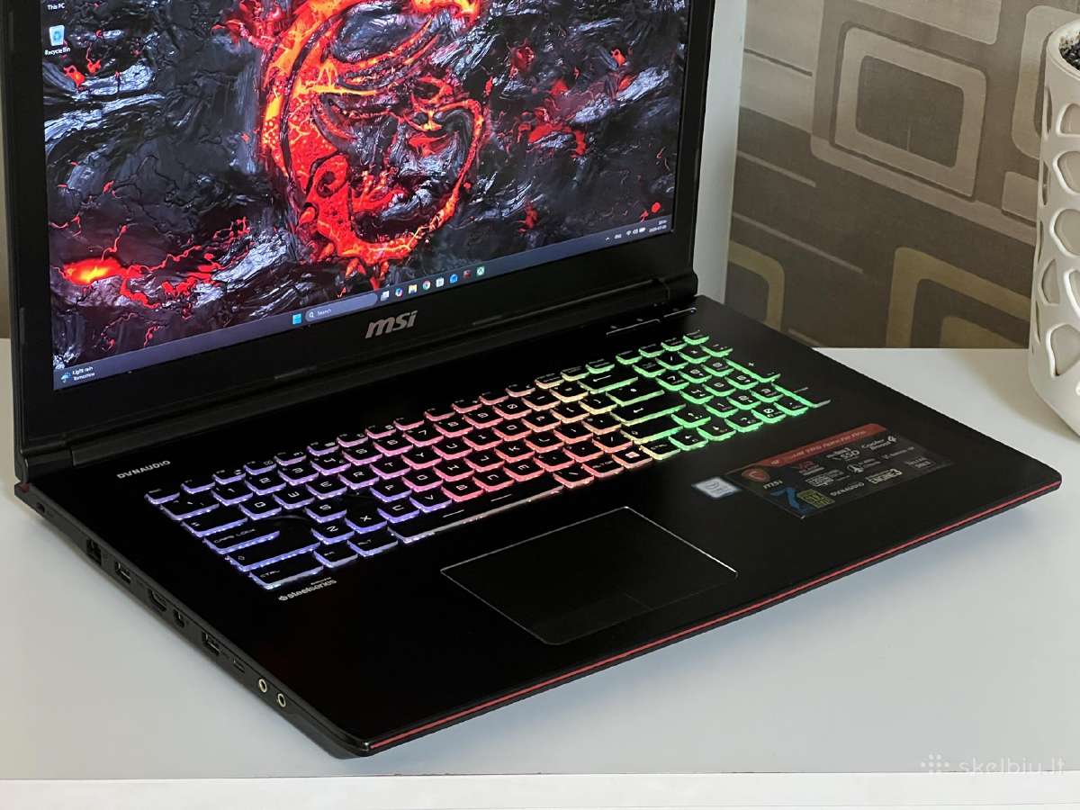 Parduodamas Msi Ge73vr su Gtx 1070, I7, 120hz. - nuotraukos Nr. 3