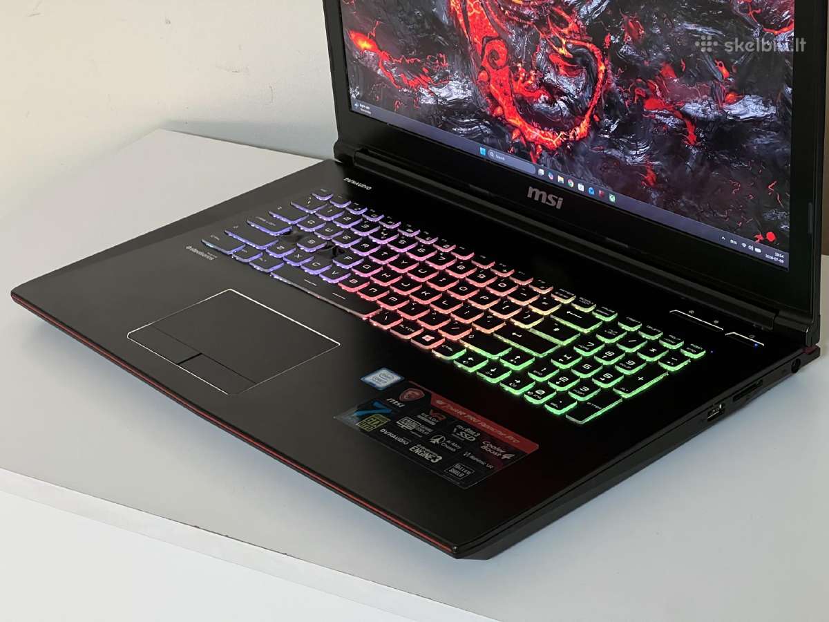 Parduodamas Msi Ge73vr su Gtx 1070, I7, 120hz. - nuotraukos Nr. 4
