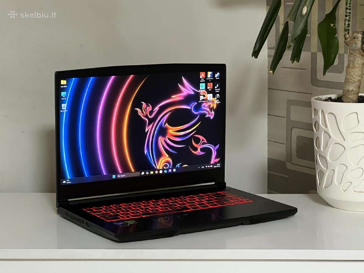 Parduodamas Msi Gf63 su Rtx 3050, I7-11k, 144hz.