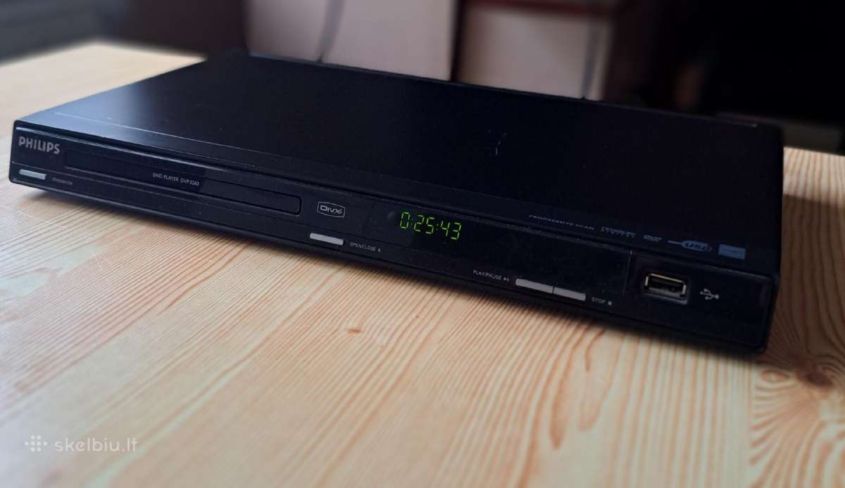 Dvd grotuvas Philips su Usb.