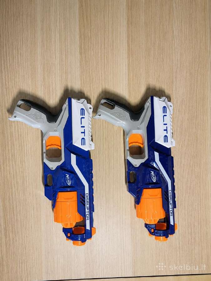 6 vnt. Nerf blasterių rinkinys + dėtuvės