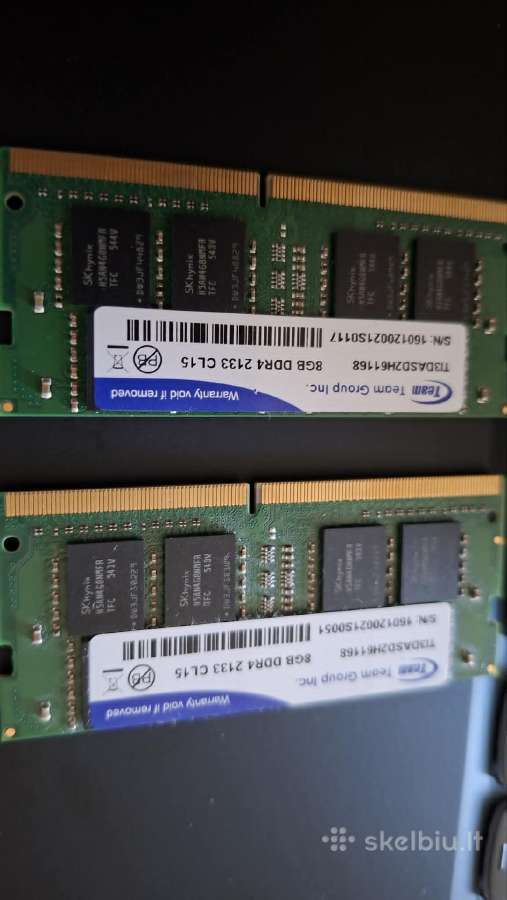 16gb RAM nešiojamo kompiuterio atmintis