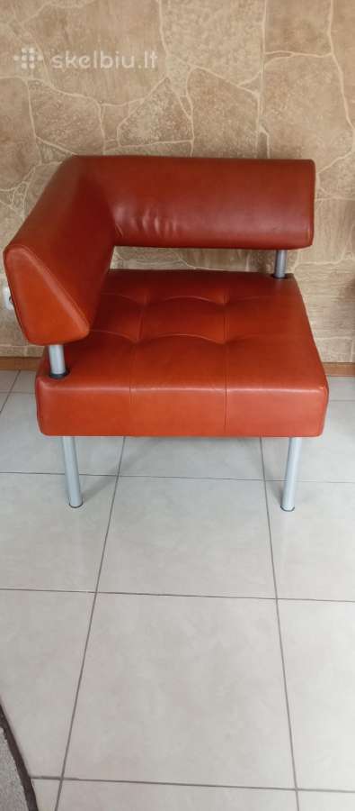 Minkštasuolis, 5 dalių, natūr. oda, mažai naudotas - nuotraukos Nr. 10
