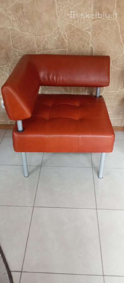 Minkštasuolis, natūr. oda, 5 dalių, mažai naudotas - nuotraukos Nr. 13
