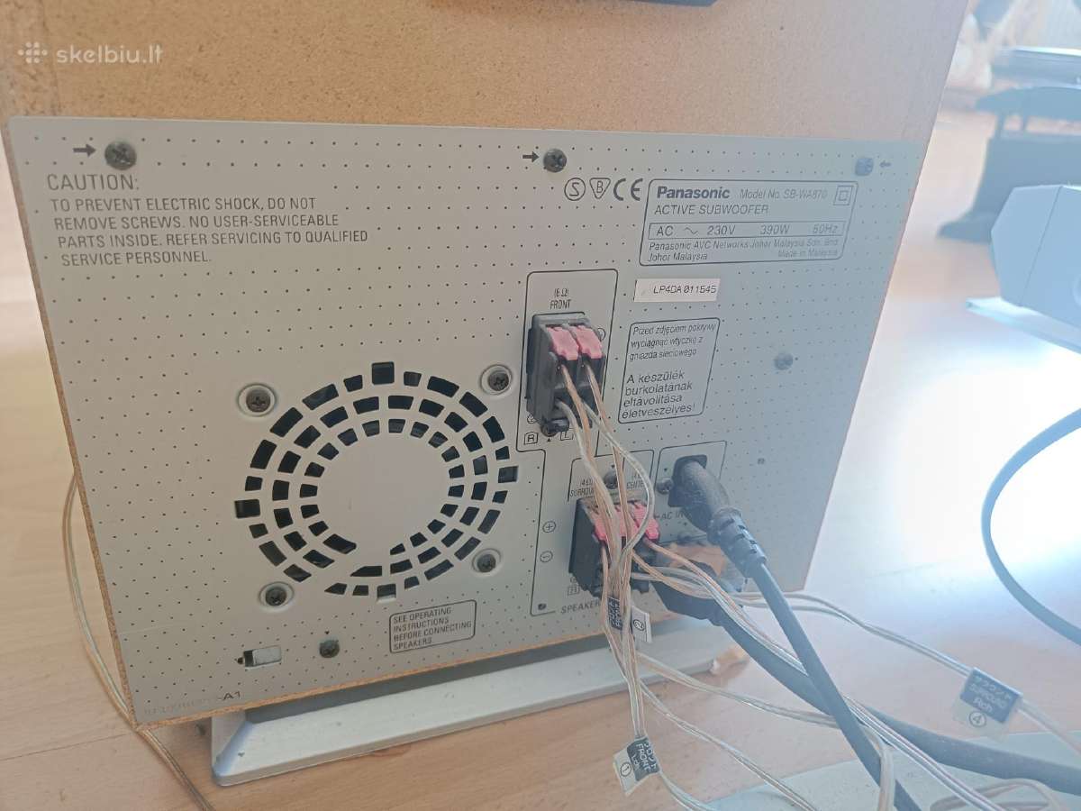 Panasonic kompaktinių diskų grotuvas Sc-ht870 - nuotraukos Nr. 7