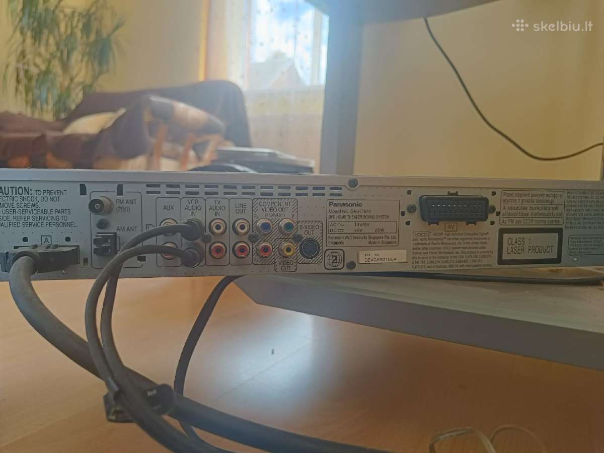 Panasonic kompaktinių diskų grotuvas Sc-ht870 - nuotraukos Nr. 8