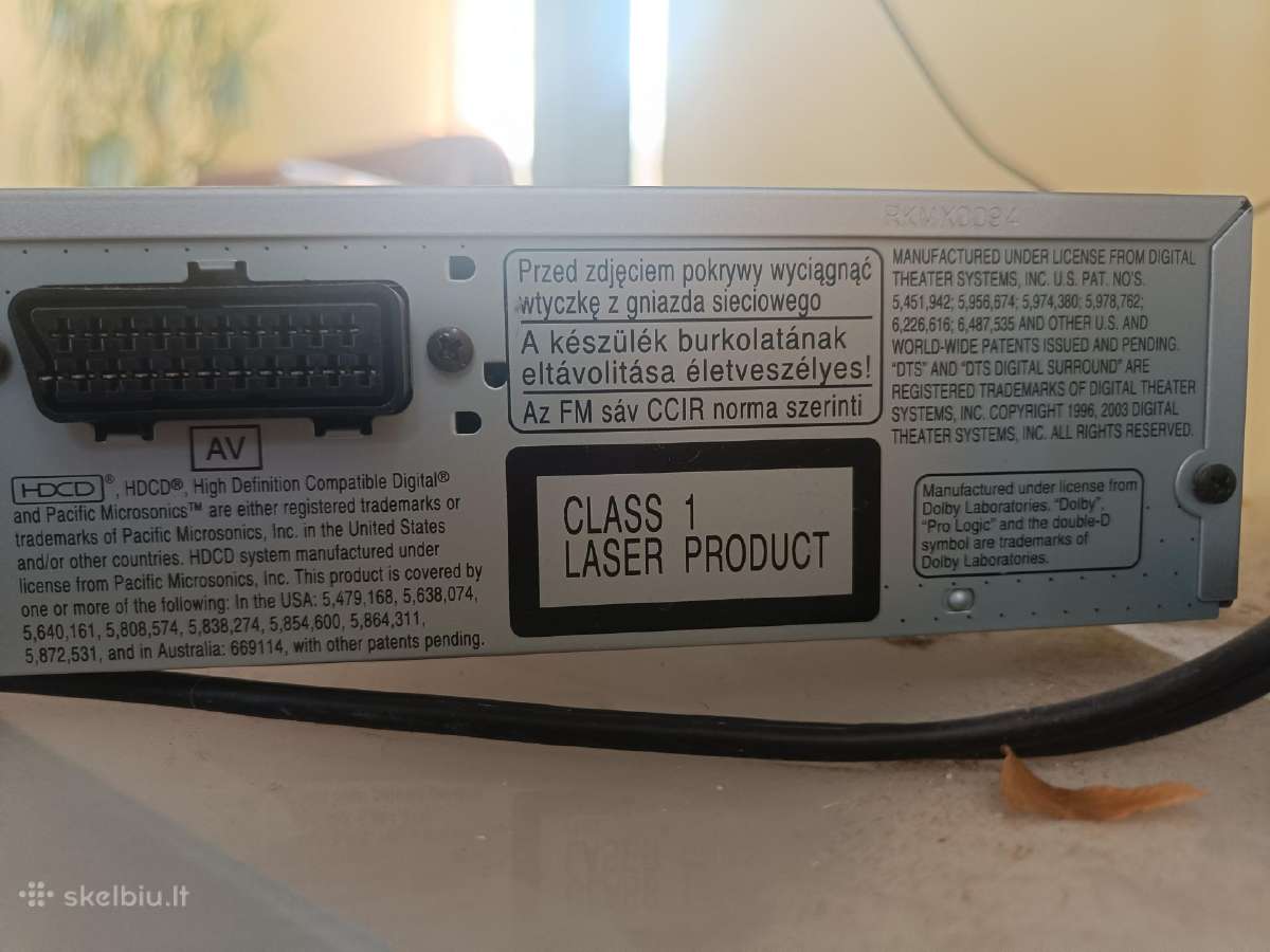 Panasonic kompaktinių diskų grotuvas Sc-ht870 - nuotraukos Nr. 10