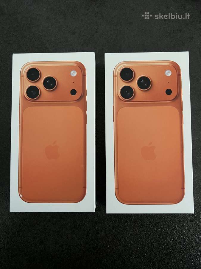 2 Nauji iPhone 17 Pro orange su garantijom