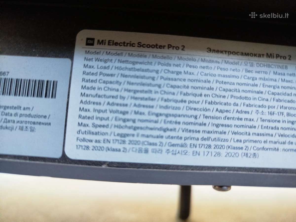 Xiaomi Mi Pro 2 paspirtukas su gerom padangom - nuotraukos Nr. 6