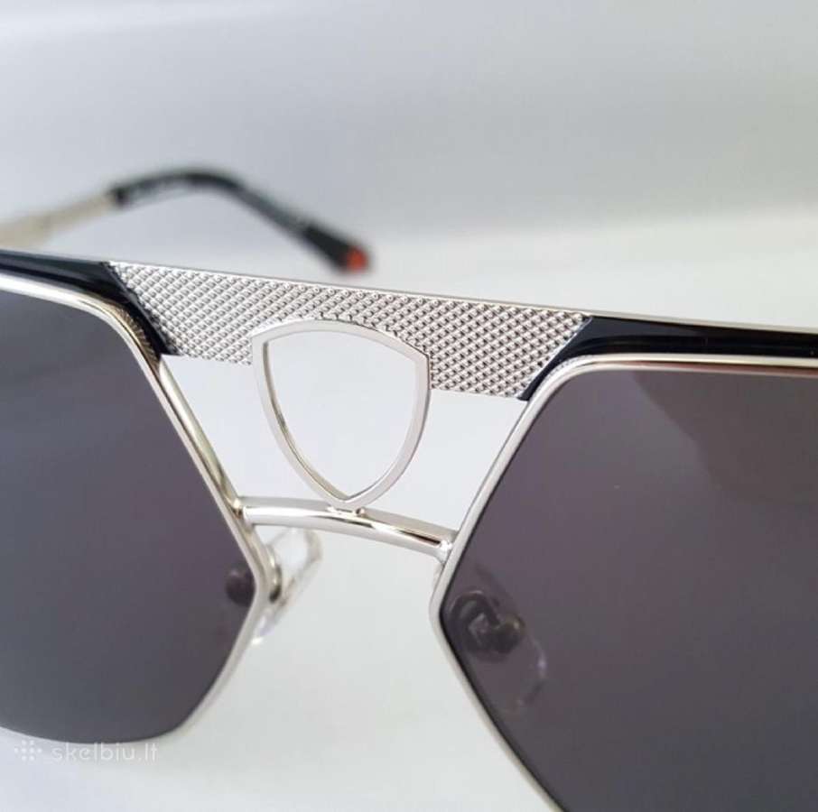 Tonino Lamborghini Shield Silver Aviator Akiniai