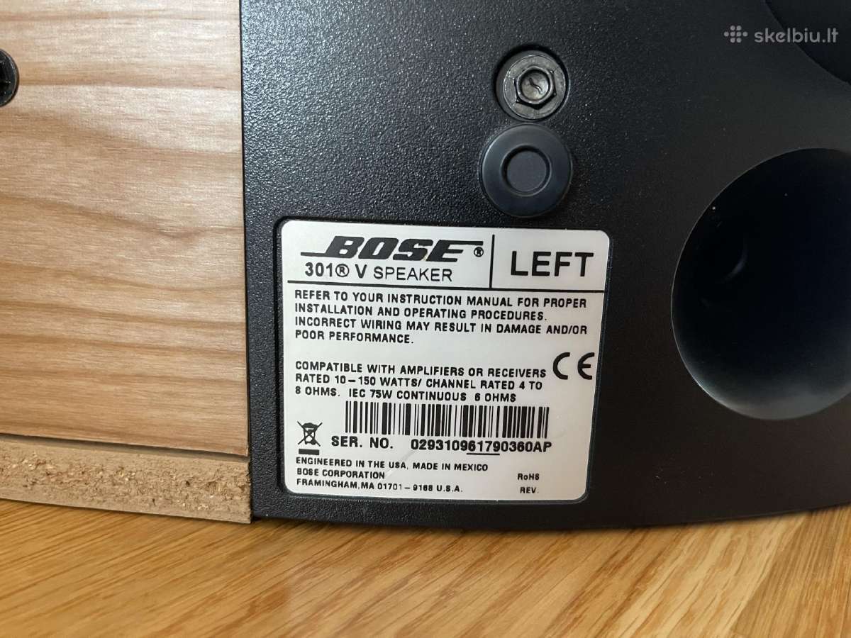 Bose 301 V (Series V) Garso kolonėlės - nuotraukos Nr. 5