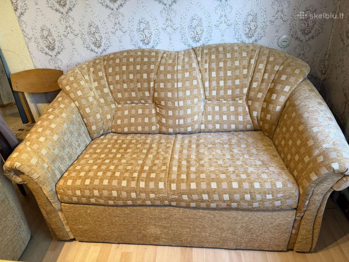 Fotelis su dviviete sofa
