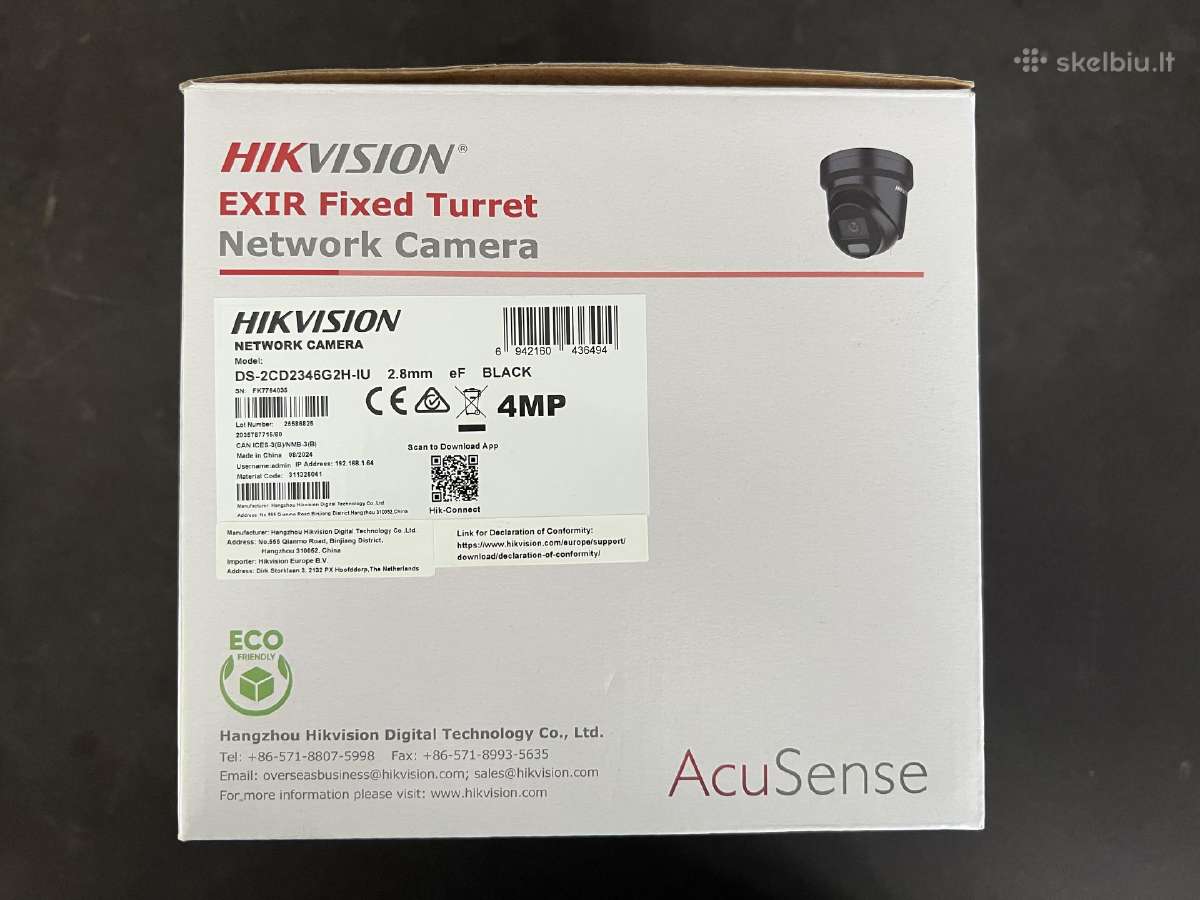 Hikvision vaizdo stebėjimo kameros - nuotraukos Nr. 4