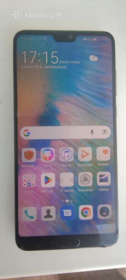 Telefonas Huawei P 20 pro.