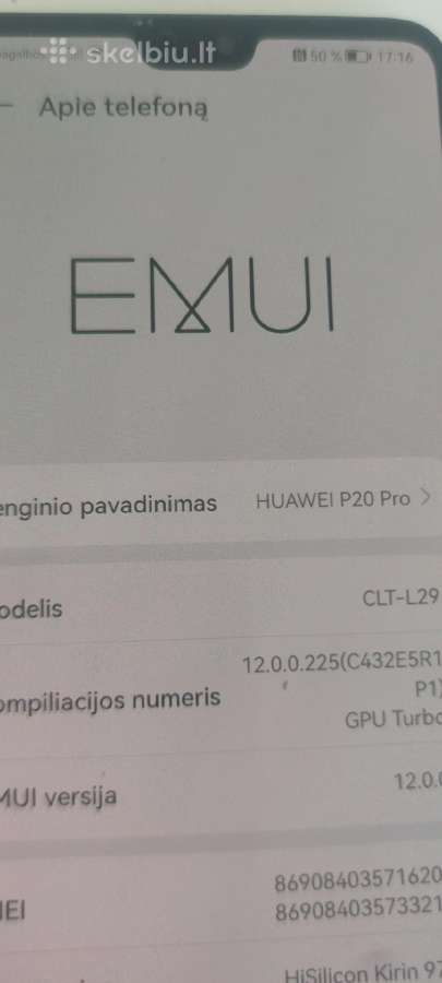 Telefonas Huawei P 20 pro. - nuotraukos Nr. 2