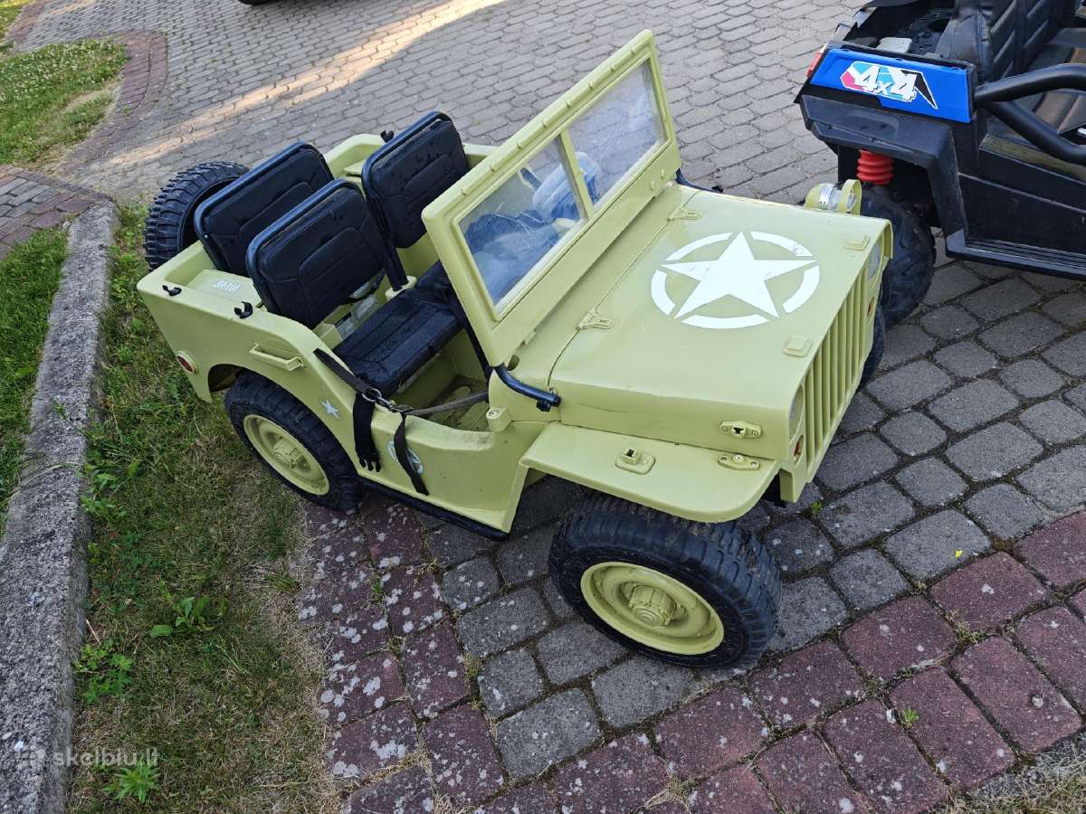 Vaikiški 12 24 v elektromobiliai Tundra Willys Bug - nuotraukos Nr. 13