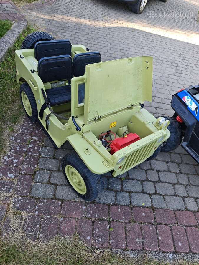 Vaikiški 12 24 v elektromobiliai Tundra Willys Bug - nuotraukos Nr. 17