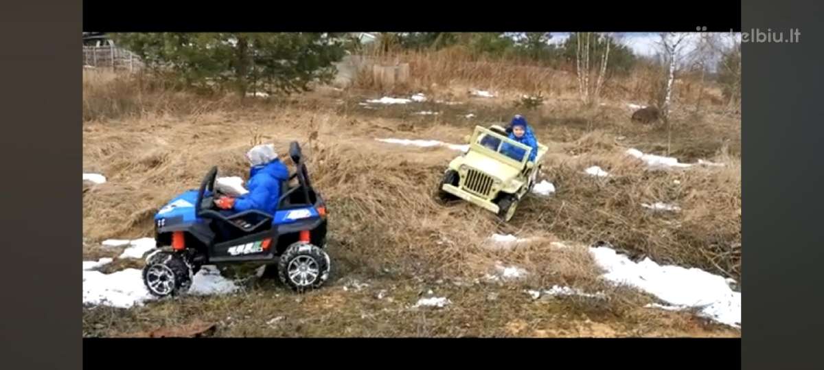 Vaikiški 12 24 v elektromobiliai Tundra Willys Bug - nuotraukos Nr. 2