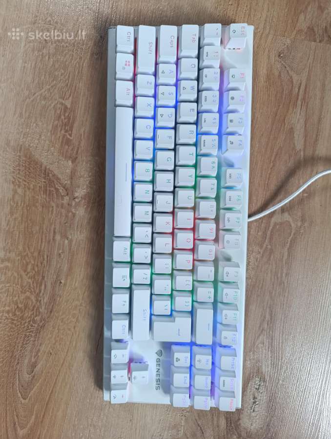 Mechaninė klaviatūra Genesis Thor303 Tkl Rgb White