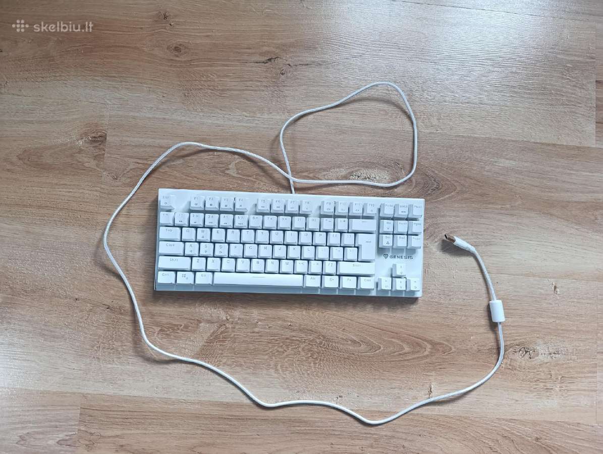 Mechaninė klaviatūra Genesis Thor303 Tkl Rgb White - nuotraukos Nr. 4